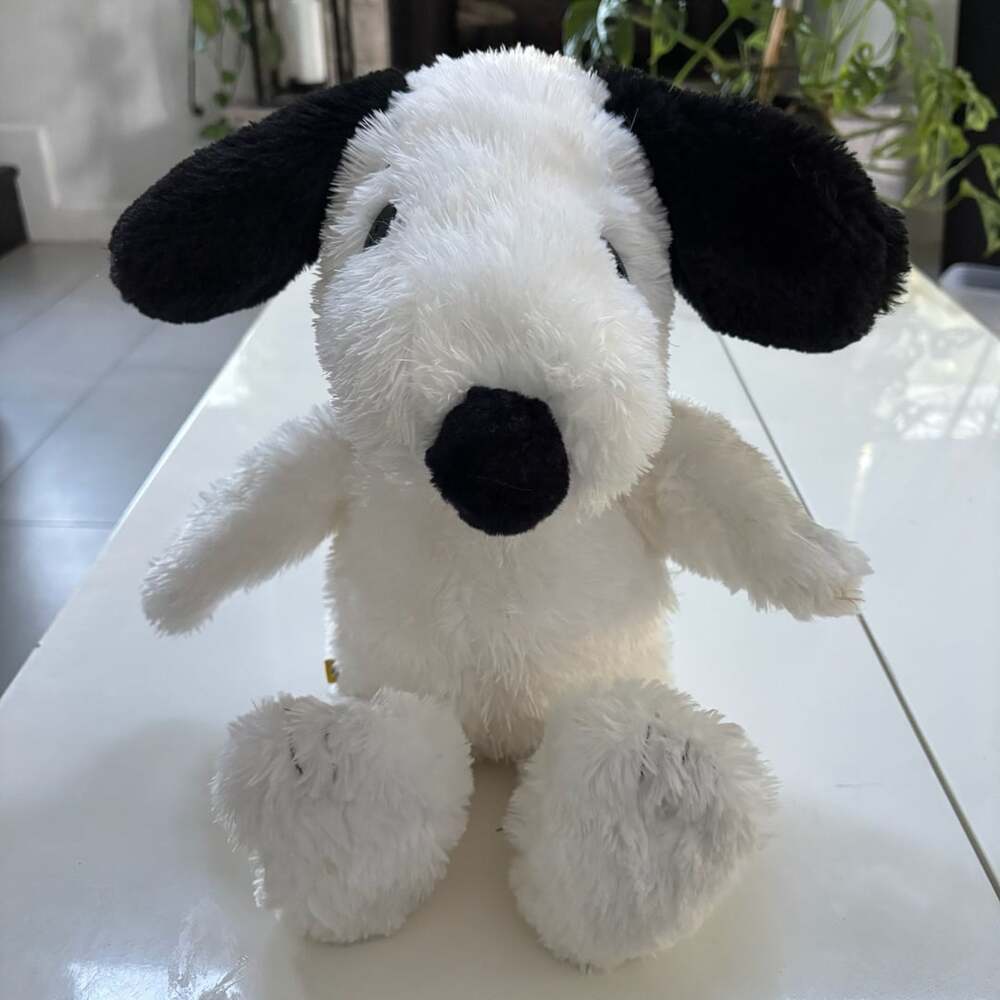 Build-A-Bear 16” Peanuts Snoopy Plush Stuffed Animal Toy White Black